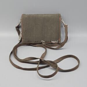 Baggallini Olive Green Mini Crossbody Bag Travel Purse Wallet Pouch